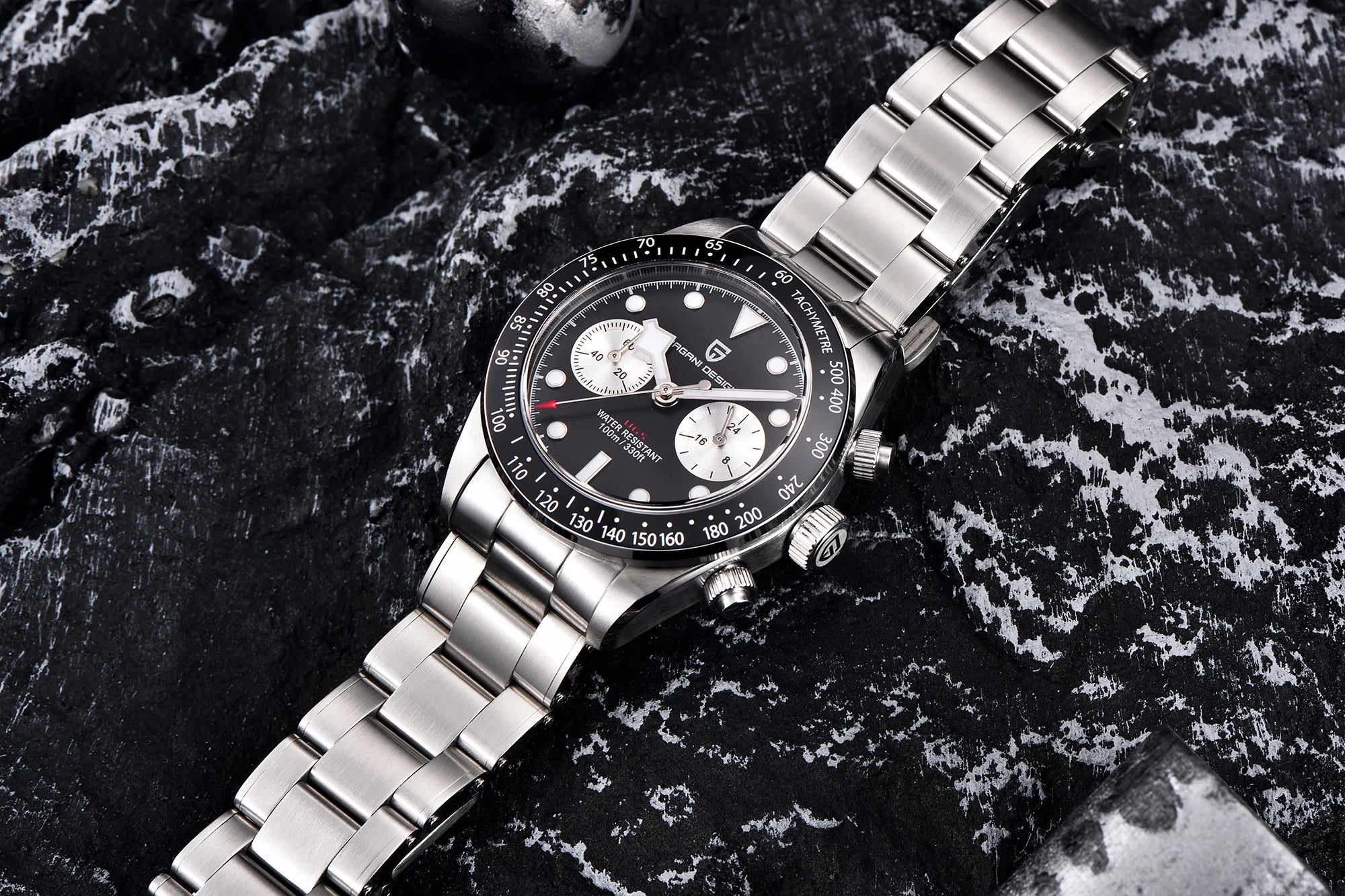 PAGANI DESIGN BB Panda Chronograph herreur 100M vandtæt