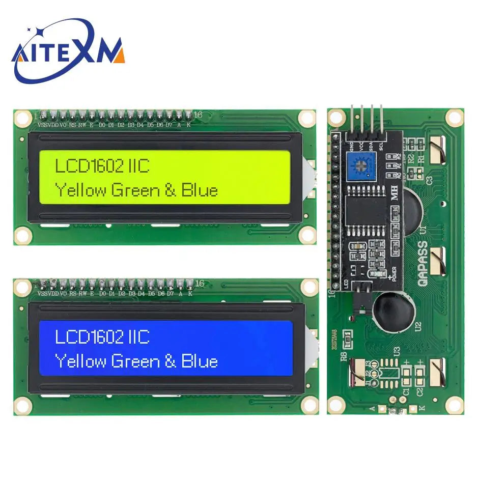 Wyświetlacz znakowy LCD1602 16x2 z opcjonalnym adapterem I2C