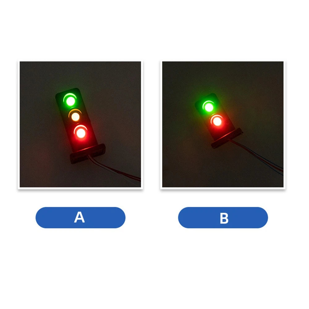 5-Piece HO 1:87 Model Railway LED Signal Set