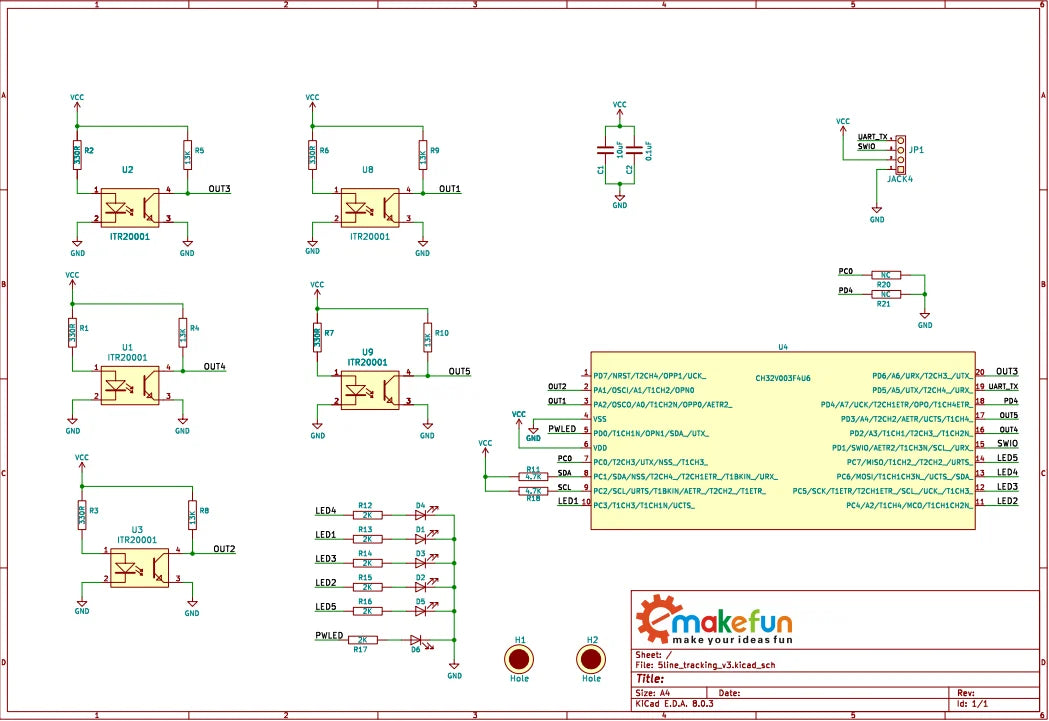 Five-Channel Line-Tracking Sensor Module