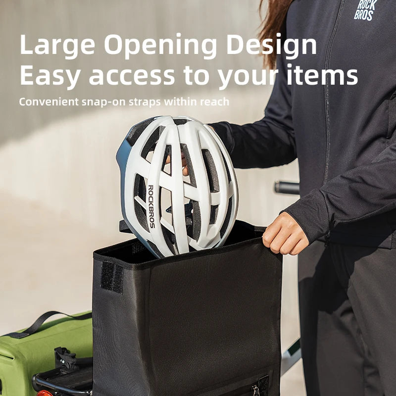 15L Bicycle Front & Fork Waterproof Bag Saddle Storage Pack
