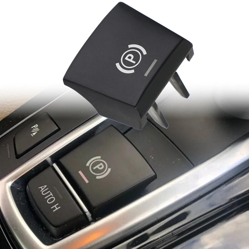 Νέα για BMW 5 7 F01 F02 F07 F10 F11 F18 F30 520 523 730 2009-2017 Διακόπτης μπουτόν P με χειροαναβατόρο με φρένο στάθμευσης, κάλυμμα 61312822518