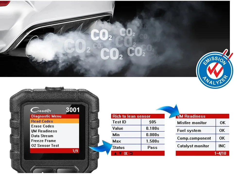LAUNCH X431 CR3001 OBD2 Diagnostic Scanner
