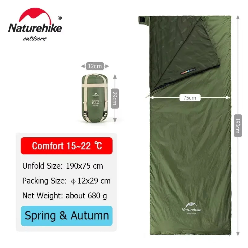 Naturehike LW180 Ultralight Sleeping Bag for Camping & Hiking