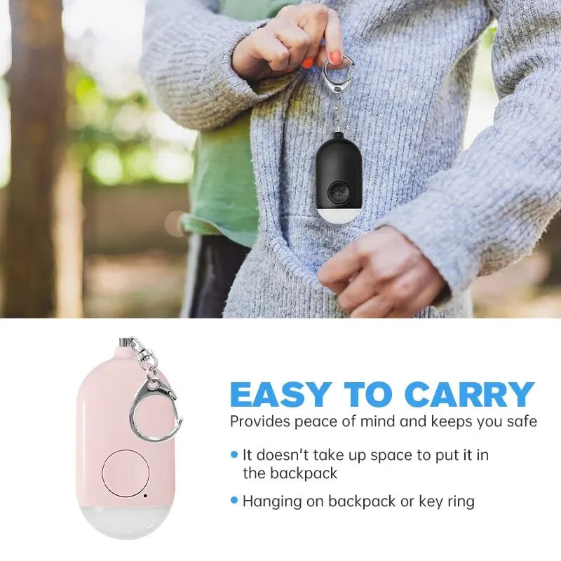 B300/B500 Rechargeable Personal Alarm Keyring with LED