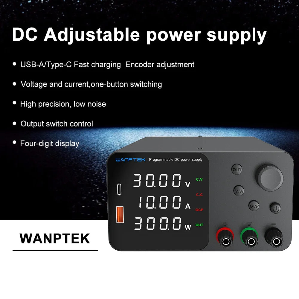Lab Bench Power Supply Adjustable DC Unit