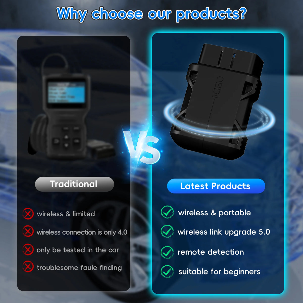 Bluetooth OBD-II Diagnostic Adapter