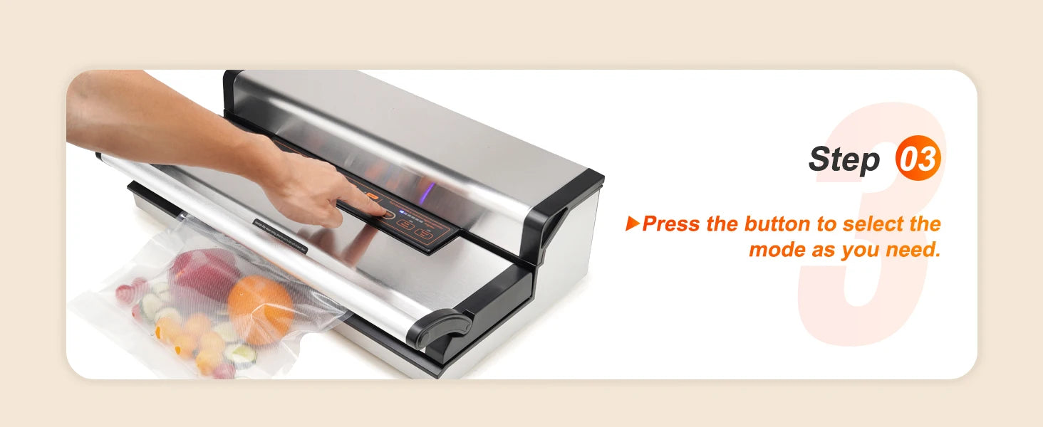 Commercial Vacuum Sealer Machine with Cutter & Bag Storage