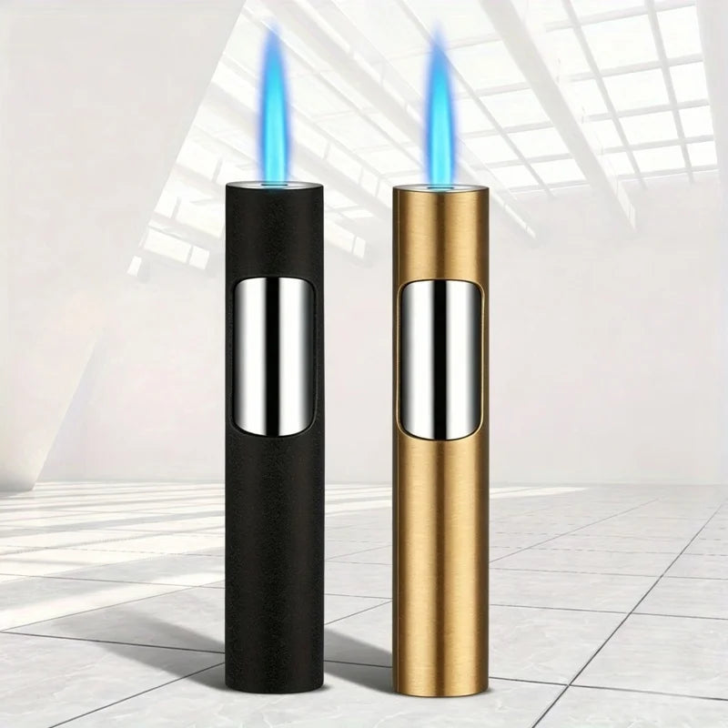 Windproof Blue Jet Flame Mini Refillable Torch Lighter