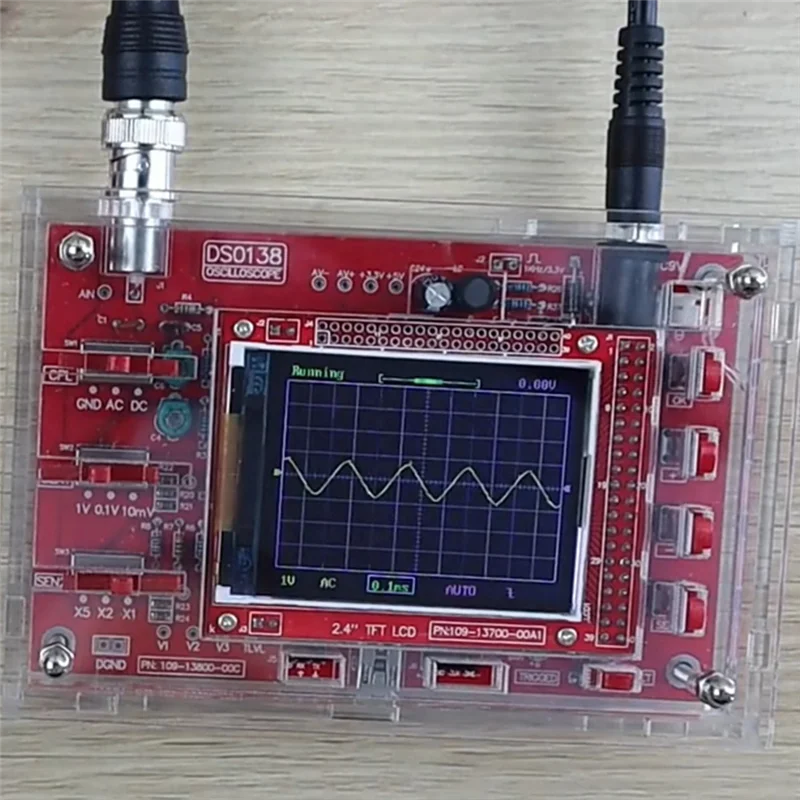 Kit de osciloscópio digital de 2.4 polegadas, totalmente montado