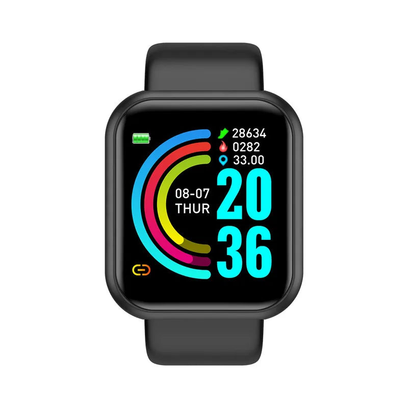 Bluetooth-fitnesssmartwatch met 1,44-inch display