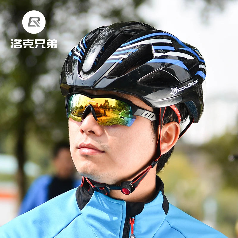 Polarized Cycling & Motorcycle Glasses with 3 Interchangeable Lenses