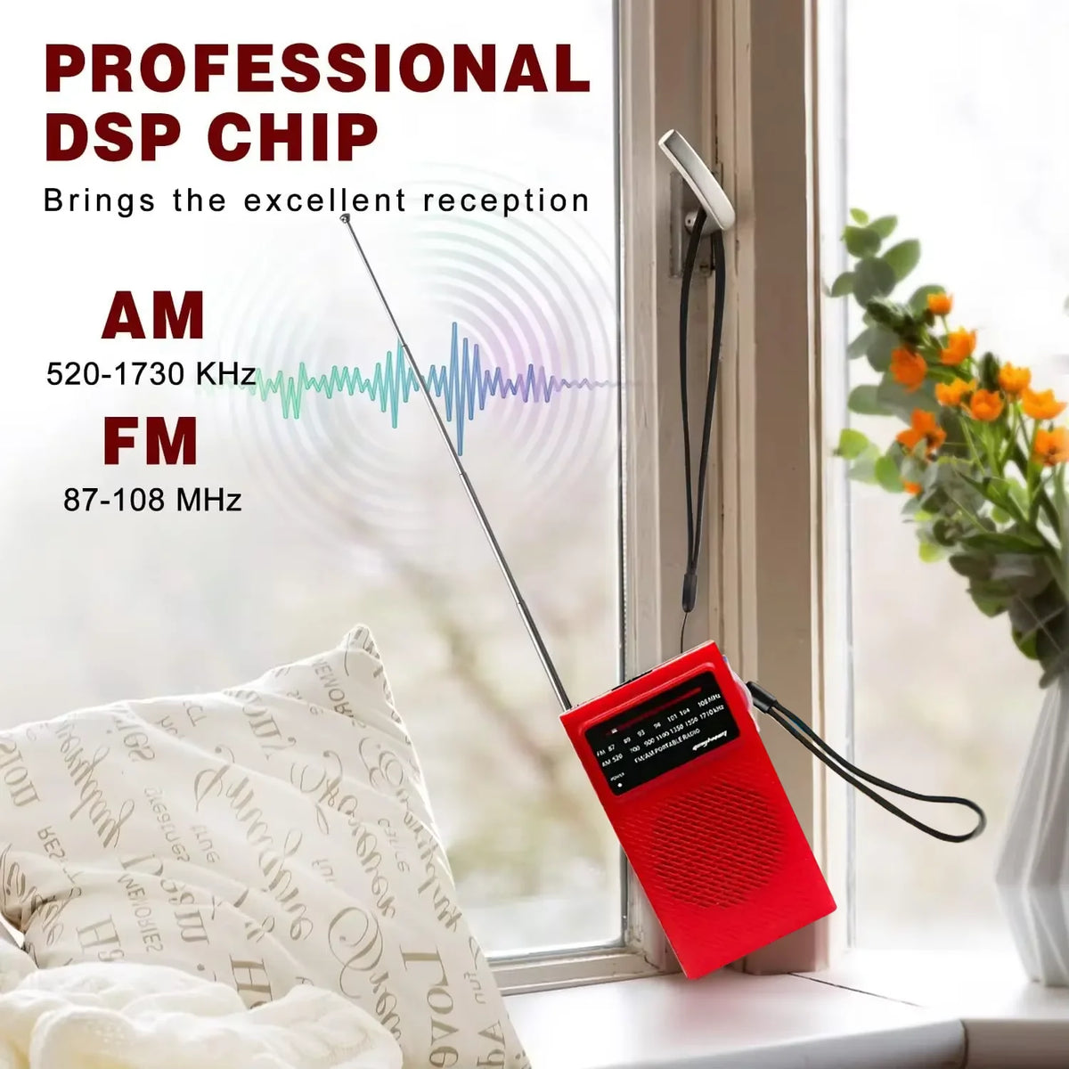 Prijenosni AM/FM radio s priključkom za slušalice