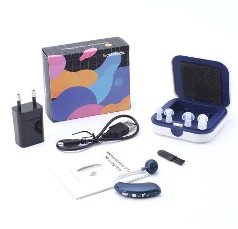 Rechargeable Behind-the-Ear Sound Amplifier