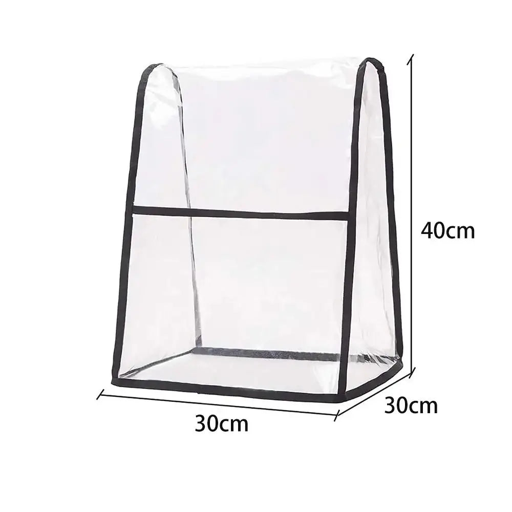 Capa antipó em PVC transparente para eletrodomésticos de cozinha