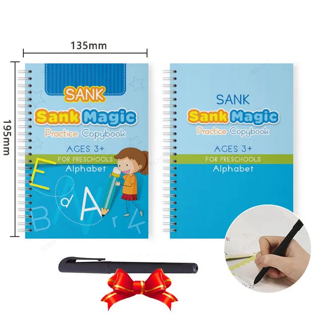 Grooved Handwriting Practice Books, Language Options