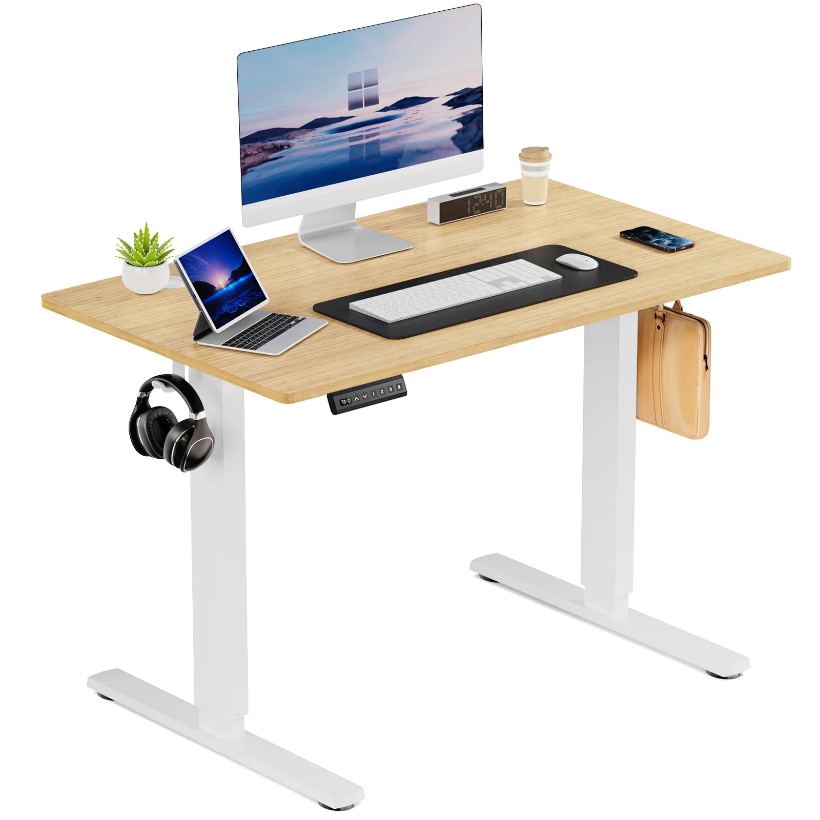 Elektrischer Stehschreibtisch 40x24 Verstellbare Sitz-Steh-Arbeitsstation