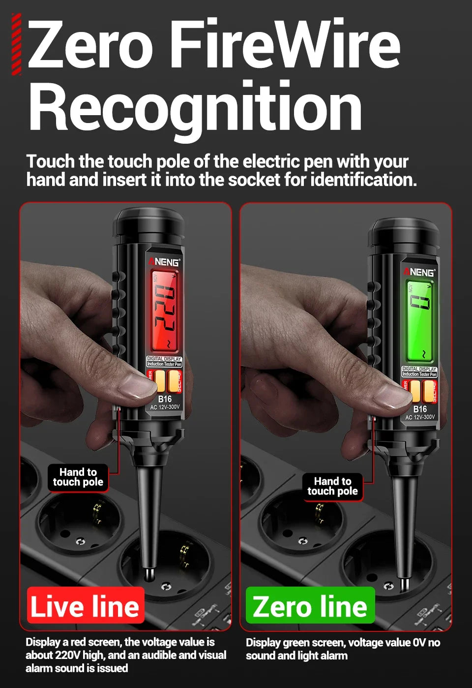 B16 Digital Voltage-Sensing Test Pen
