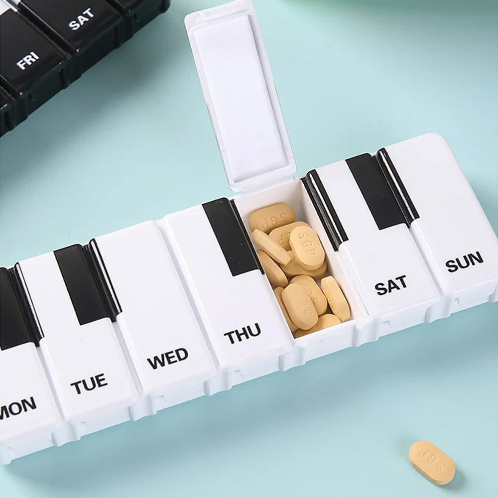 Seven-Day Pill Organiser with Individual Lids
