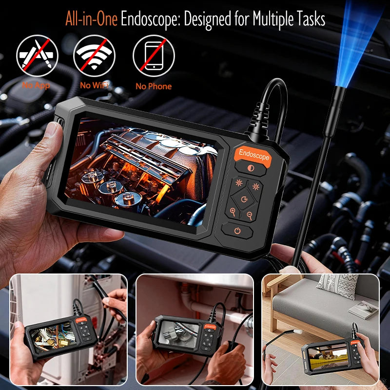 Inspection Camera with 4.3-Inch IPS Screen