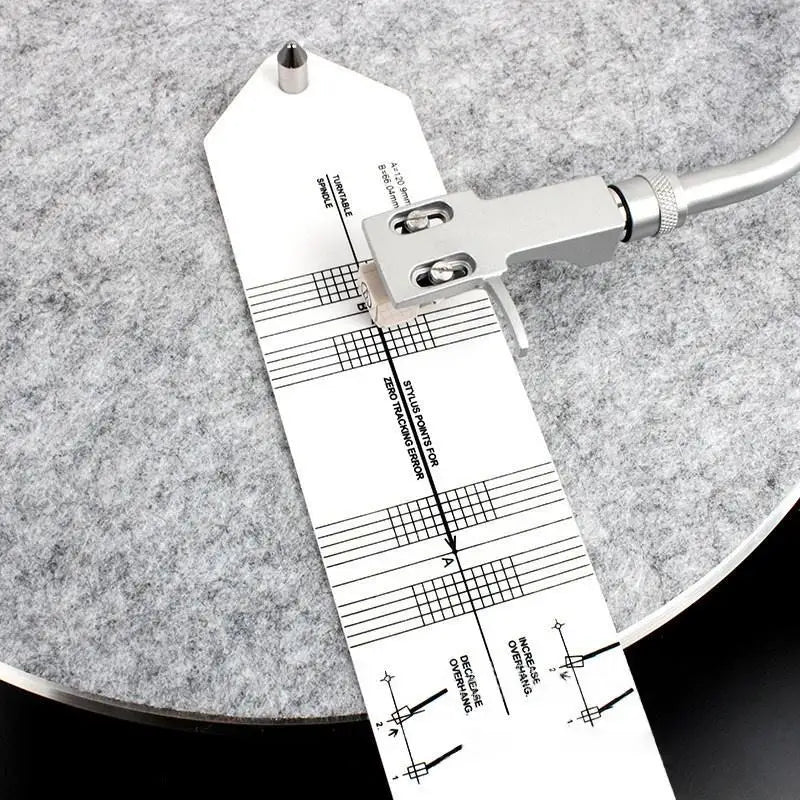 Turntable Stylus Alignment Protractor