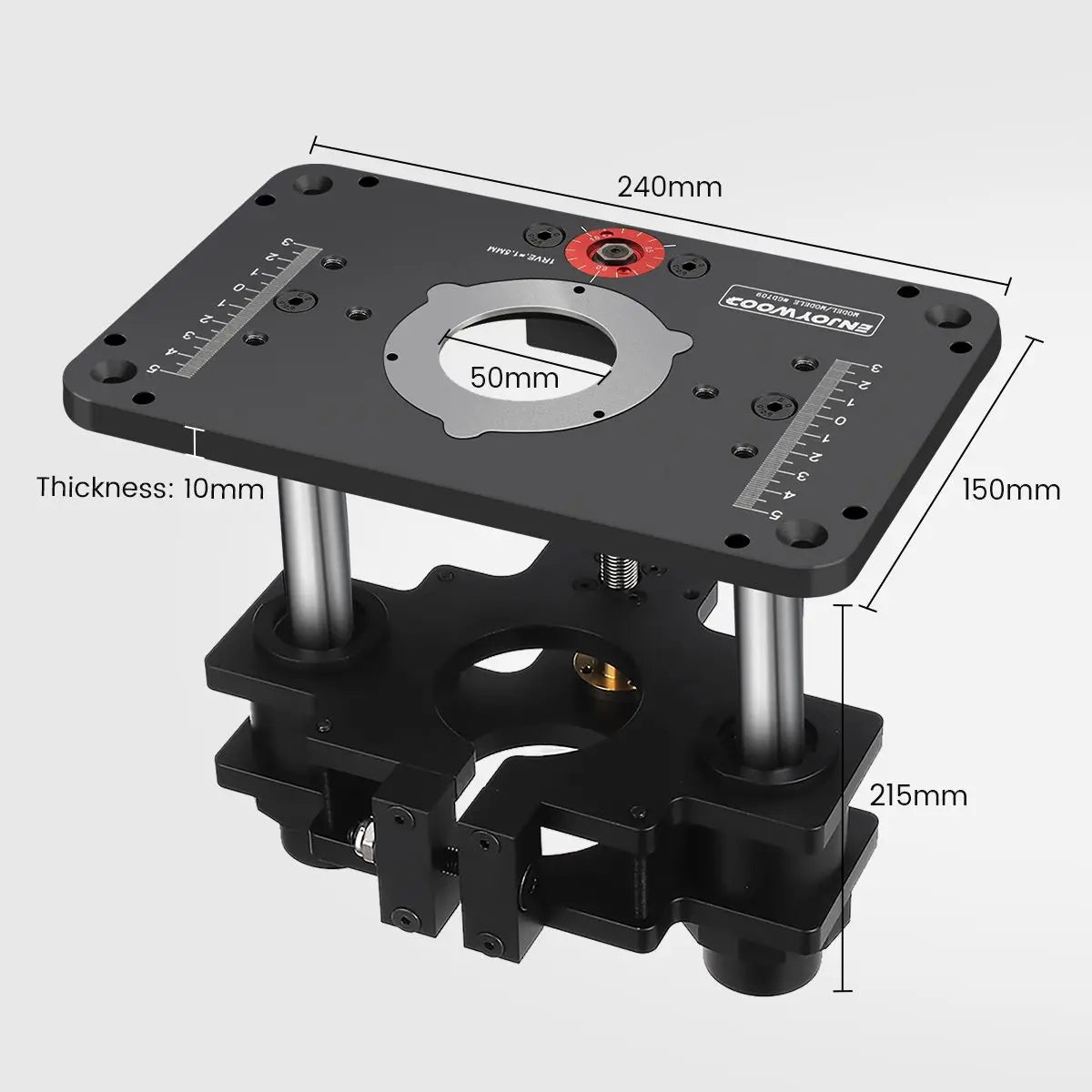 Router Lift for 65mm/69mm Wood Router Table Setup with Plate