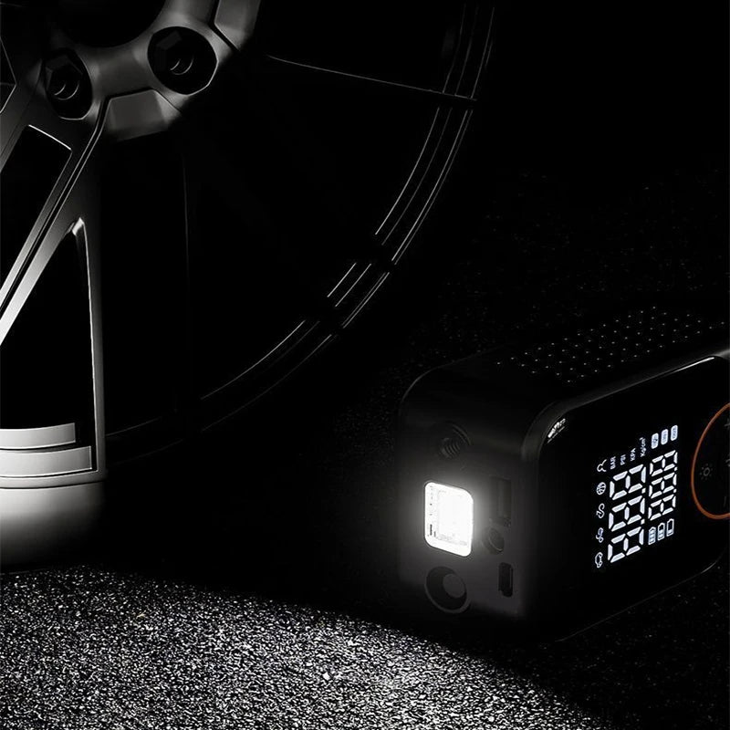 Portable Air Pump Wireless Car Tire Inflator Electric Air Compressor LCD Display Air Injector for Bike Car Motorcycle Tyre Ball