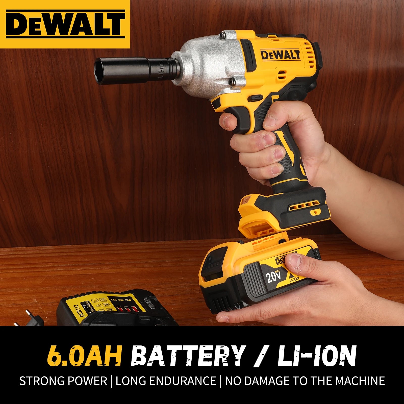 20V 6.0Ah Rechargeable Lithium Battery Pack