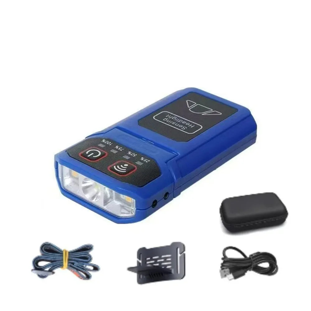Wiederaufladbare LED-Kappenclip-Leuchte mit Sensorsteuerung