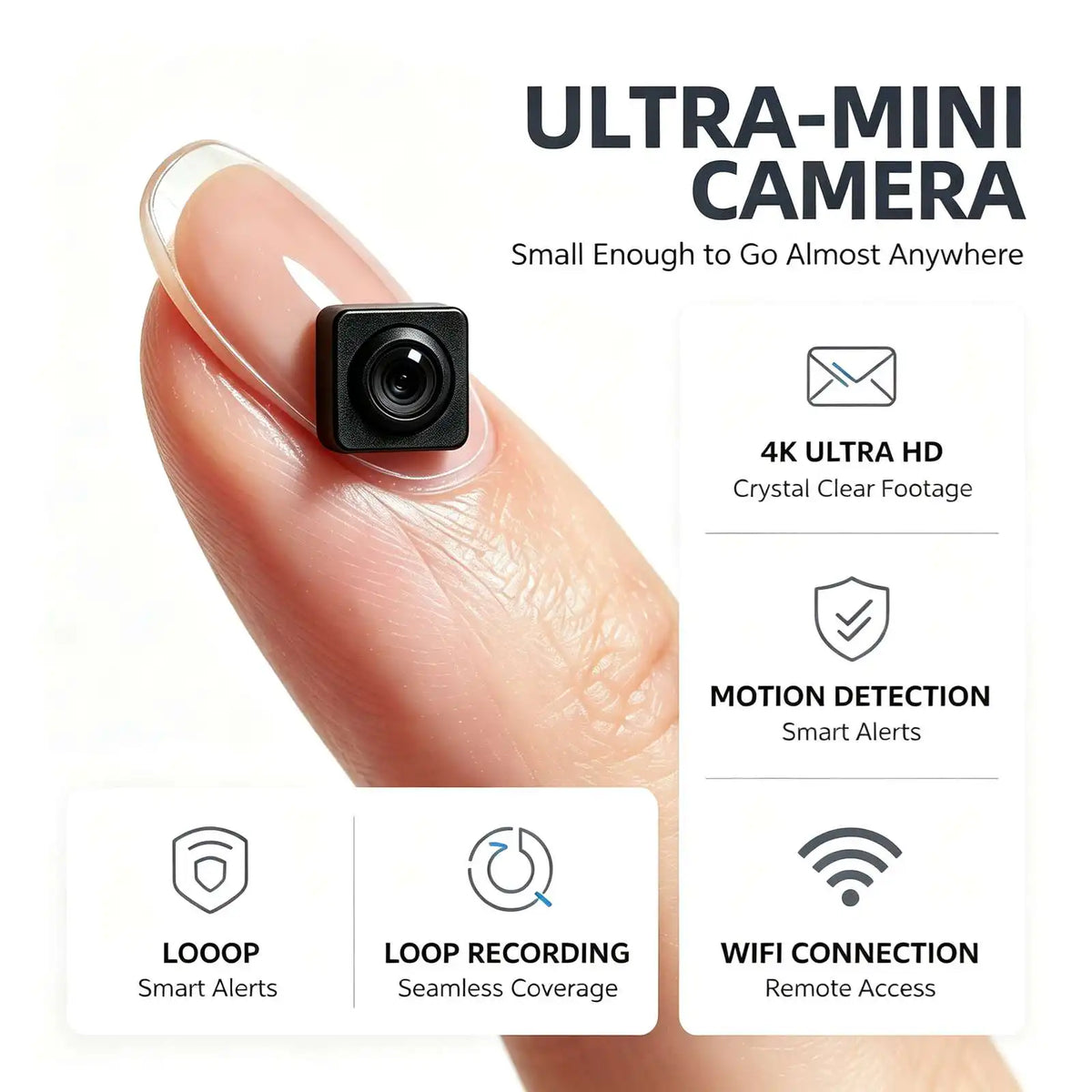 Ultra-kleine quadratische tragbare Heimmonitor-Kamera