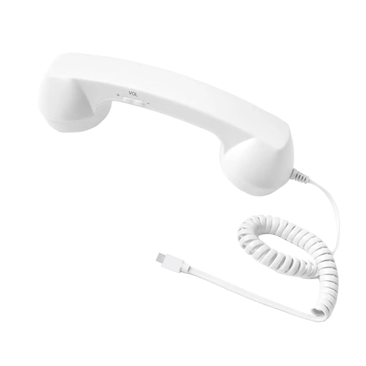Retro telefónne slúchadlo s USB-C a ovládaním hlasitosti