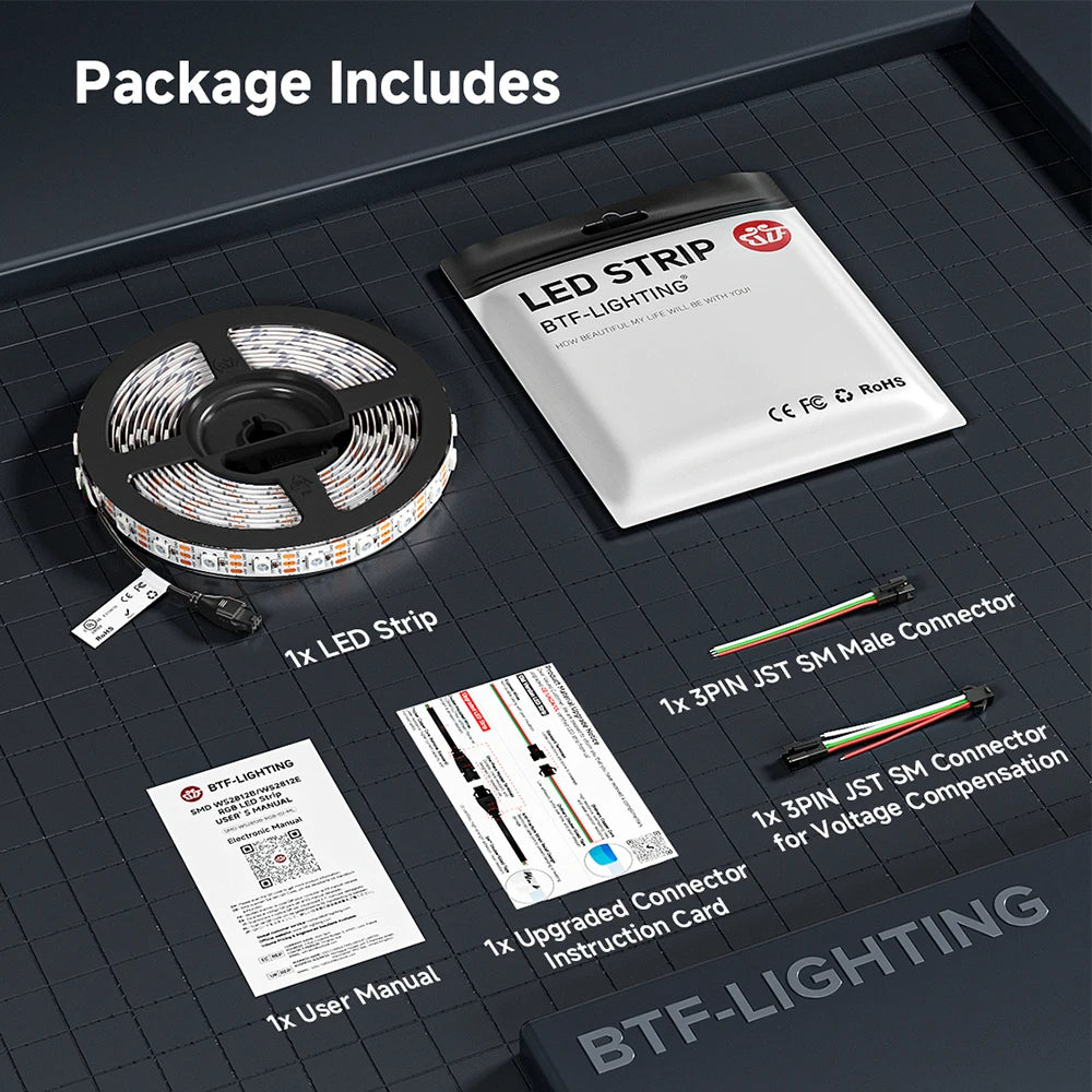 Taśma świetlna LED RGB WS2812B z indywidualnym adresowaniem