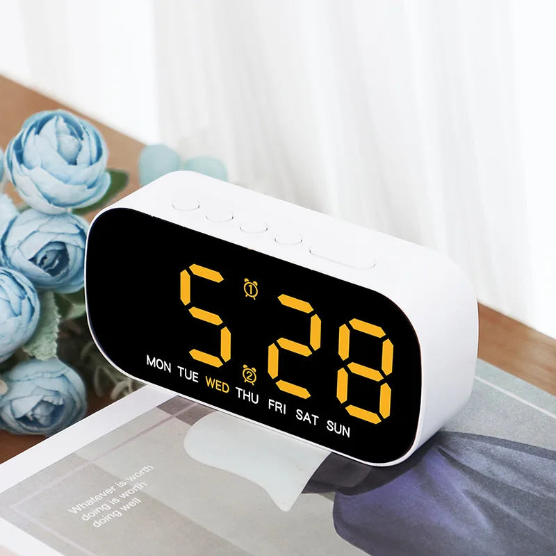 USB Digital Alarm Clock with Dual Alarms