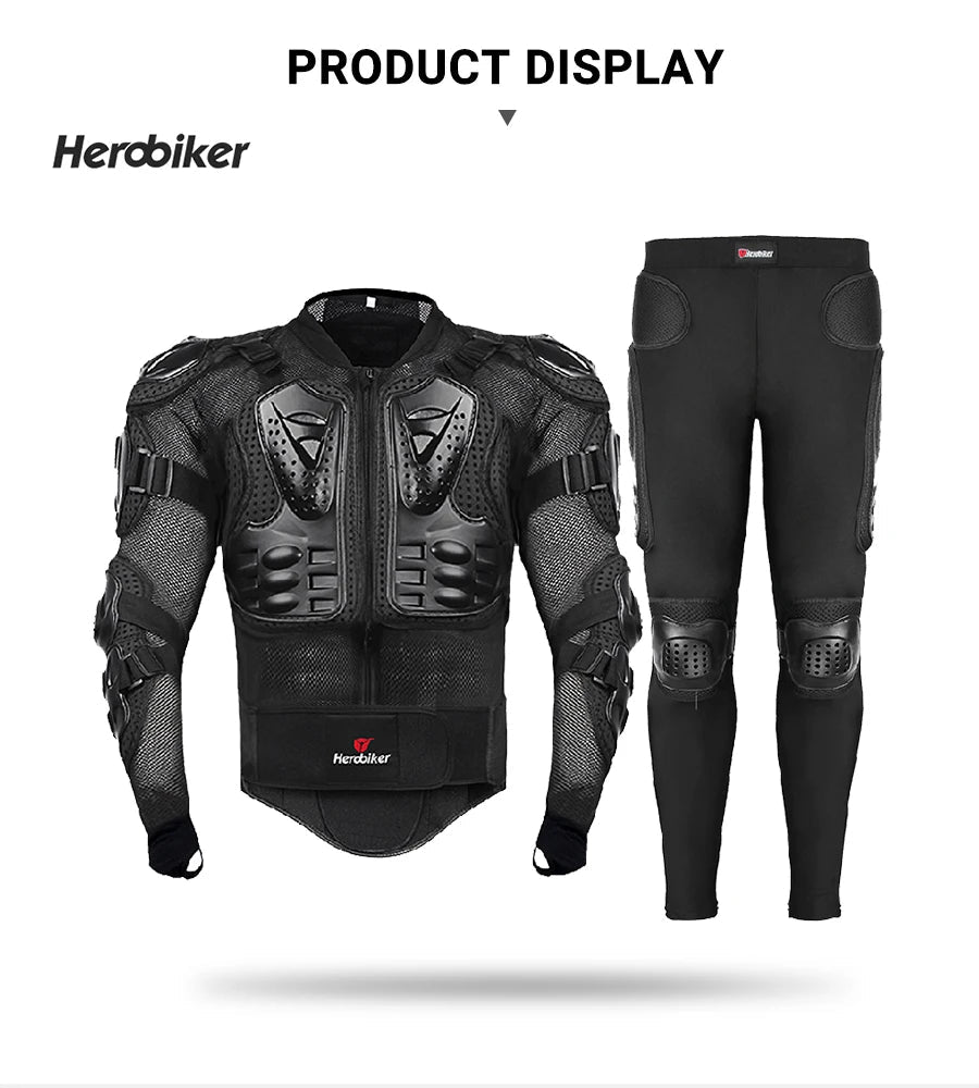 5XL Motorcycle Jackets Men's Full Body Armor Protection Jackets Motocross Enduro Racing Moto Protective Equipment Clothes 