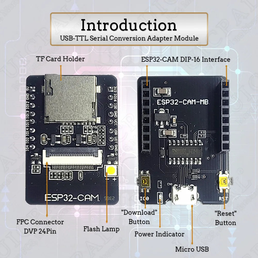 ESP32-CAM OV2640 Camera Module Kit