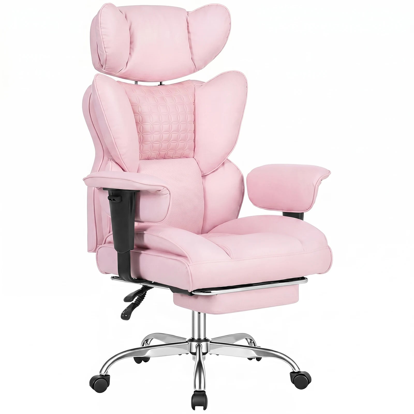 Ergonomic Reclining Office Chair with Footrest & Wide Seat Comfort