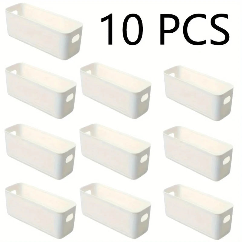 Stackable Rectangular Storage Box for Drawers and Wardrobes