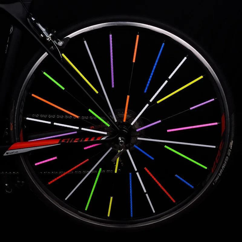 Bicycle Reflectors: 12PCS Bicycle Wheel Spokes Reflective Safety