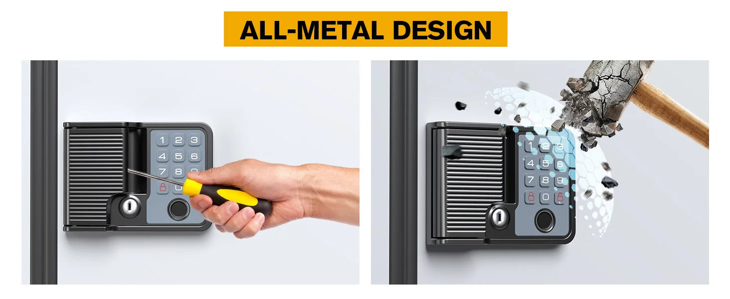 Smart RV Door Lock with Fingerprint, Keypad Remote & Weatherproof Metal