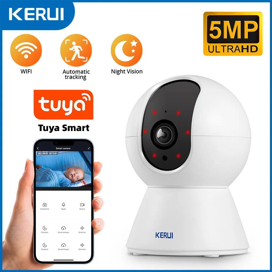 KERUI W181 Alarm System Panel WIFI GSM Alarm for Home Wireless Support Alexa Tuya Smart APP Control with Motion Sensor Siren