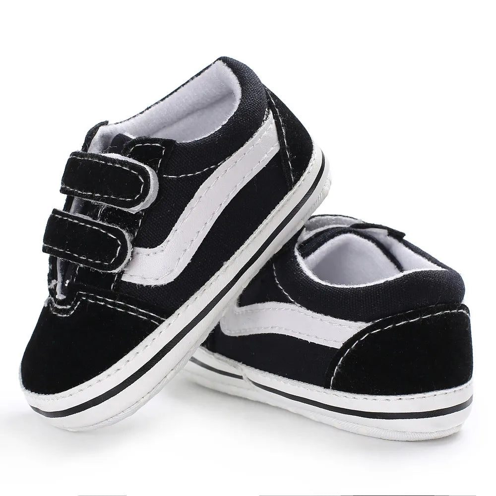 Baby Canvas Sneakers with Classic Stripes