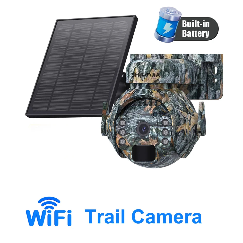 Solar Battery PTZ Camera - Wi-Fi or 4G Options