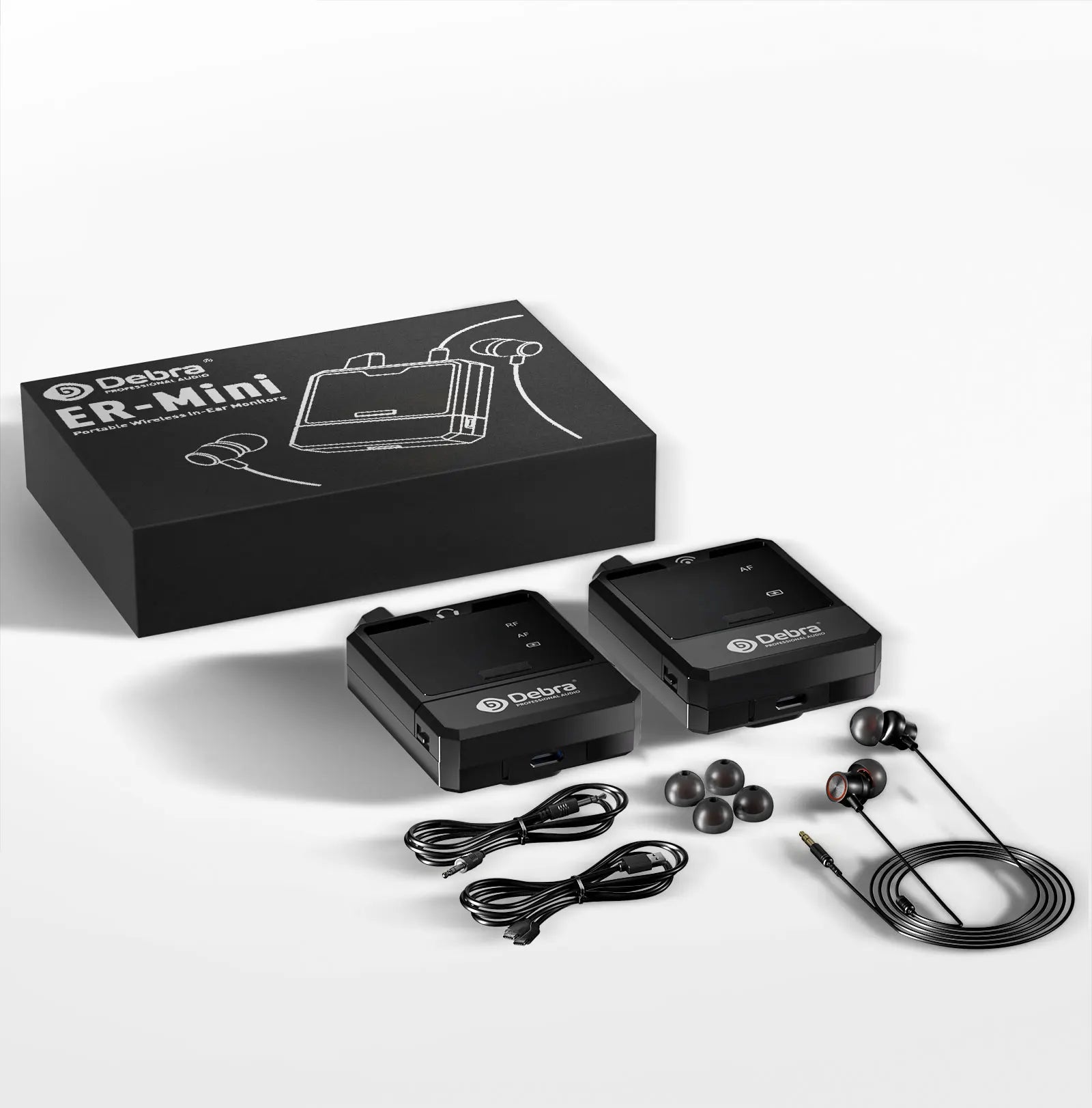 Debra Audio IEM Er-Mini Wireless In-Ear Monitor System Protable Li-on Rechargeable For Audio Professional Stage Monitoring 