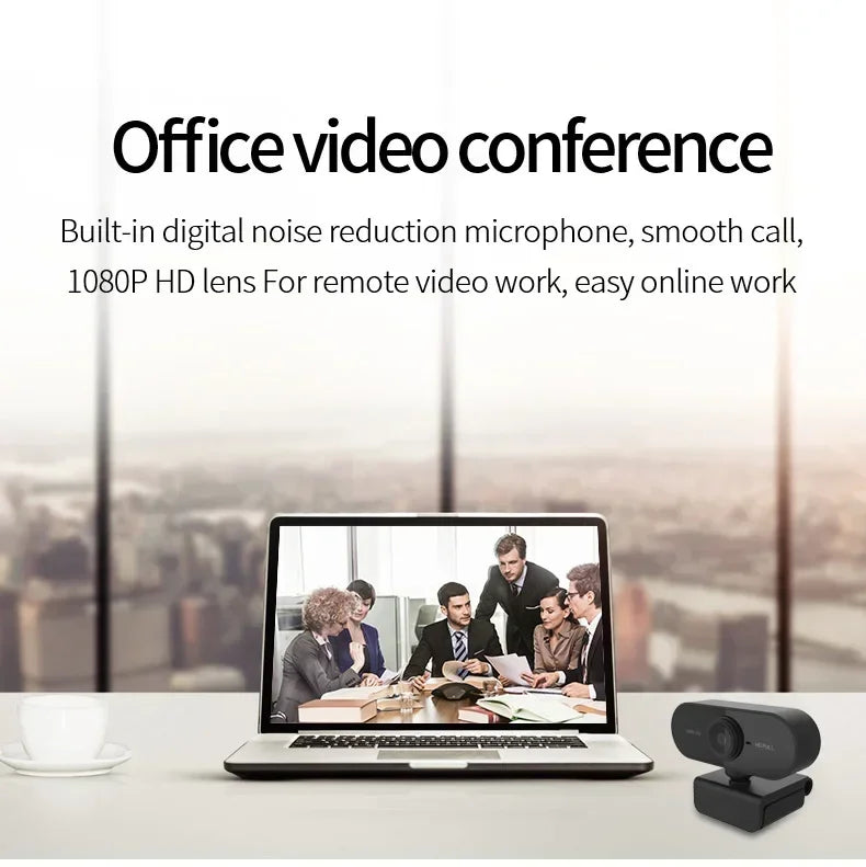1080P HD Mini Webcam with Microphone USB for Laptop Desktop