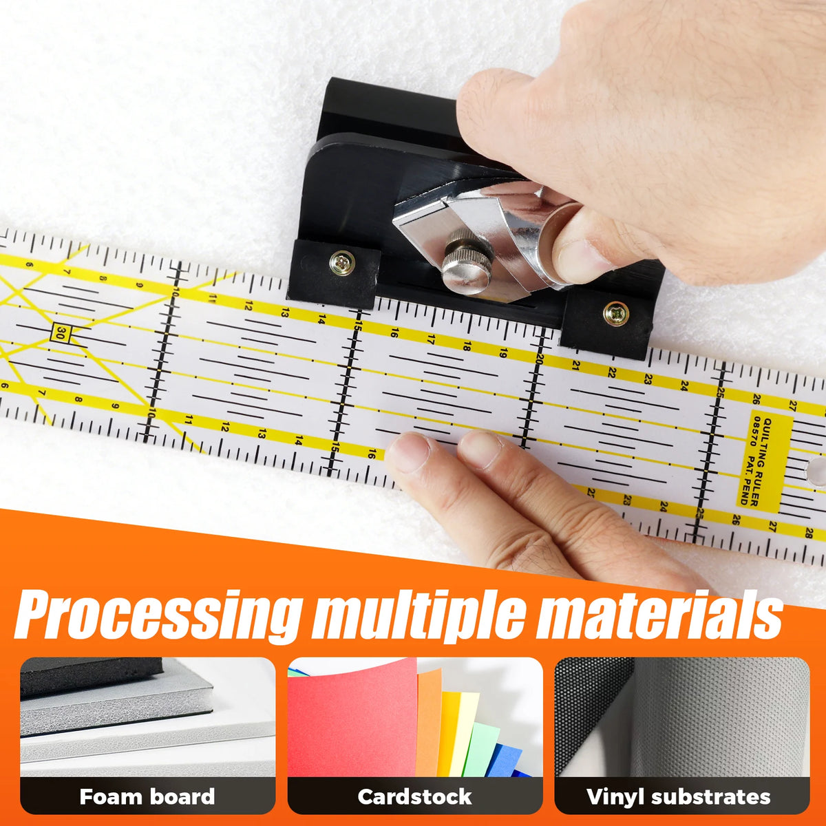 45-Degree Bevel Mat-Board Cutter, Retractable Blade