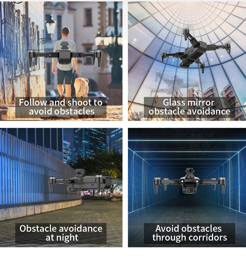 L900 Pro MAX GPS Drone 4K Professional HD Dual Camera 5G Wifi 360° Obstacle Avoidance Brushless Foldable Quadcopter RC Drone Toy 