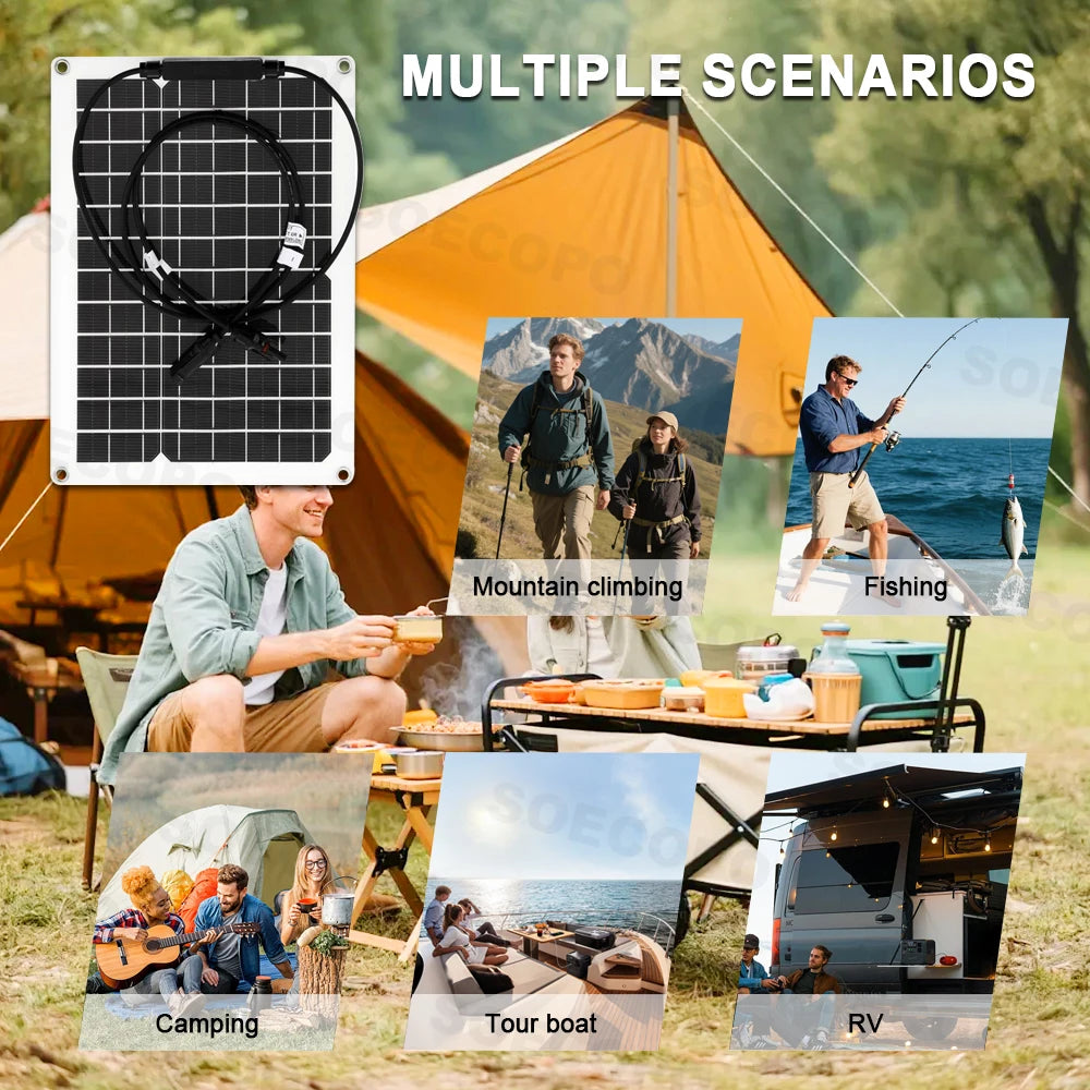 Off-Grid Solar Power Kit 2200W Inverter with 20W Panel