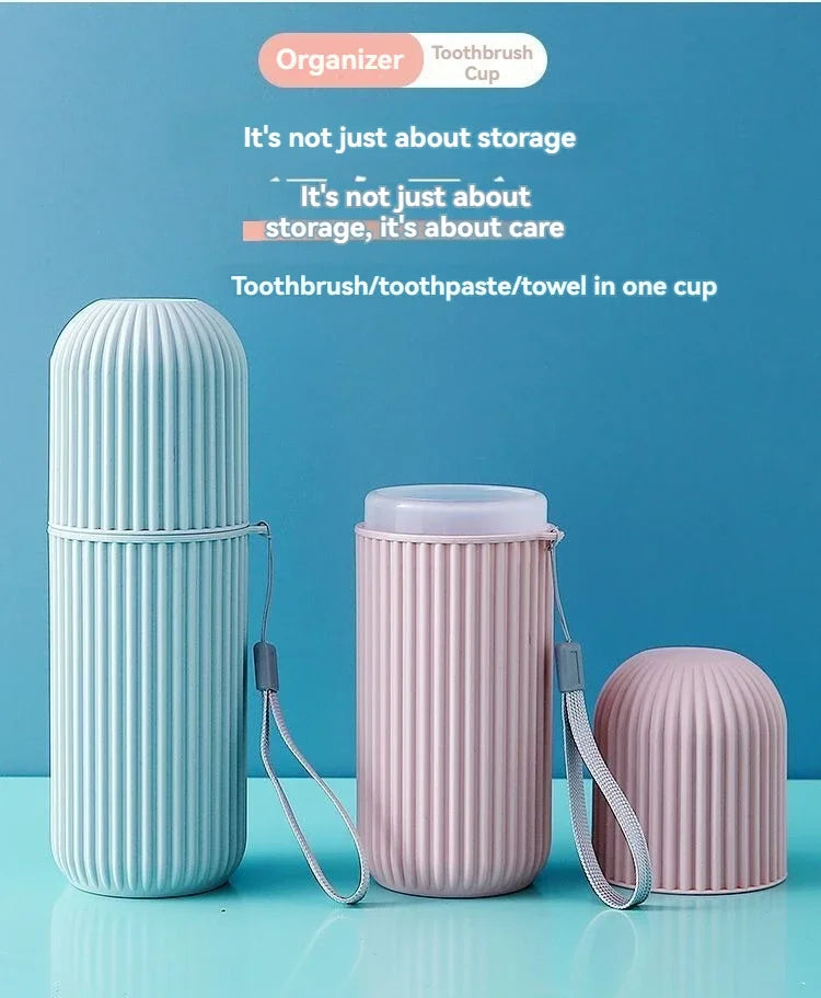 Portable Toothpaste Toothbrush Protect Holder Case Travel Camping Storage Box Protect Toothbrush Toothpaste from Dirt and Damage 