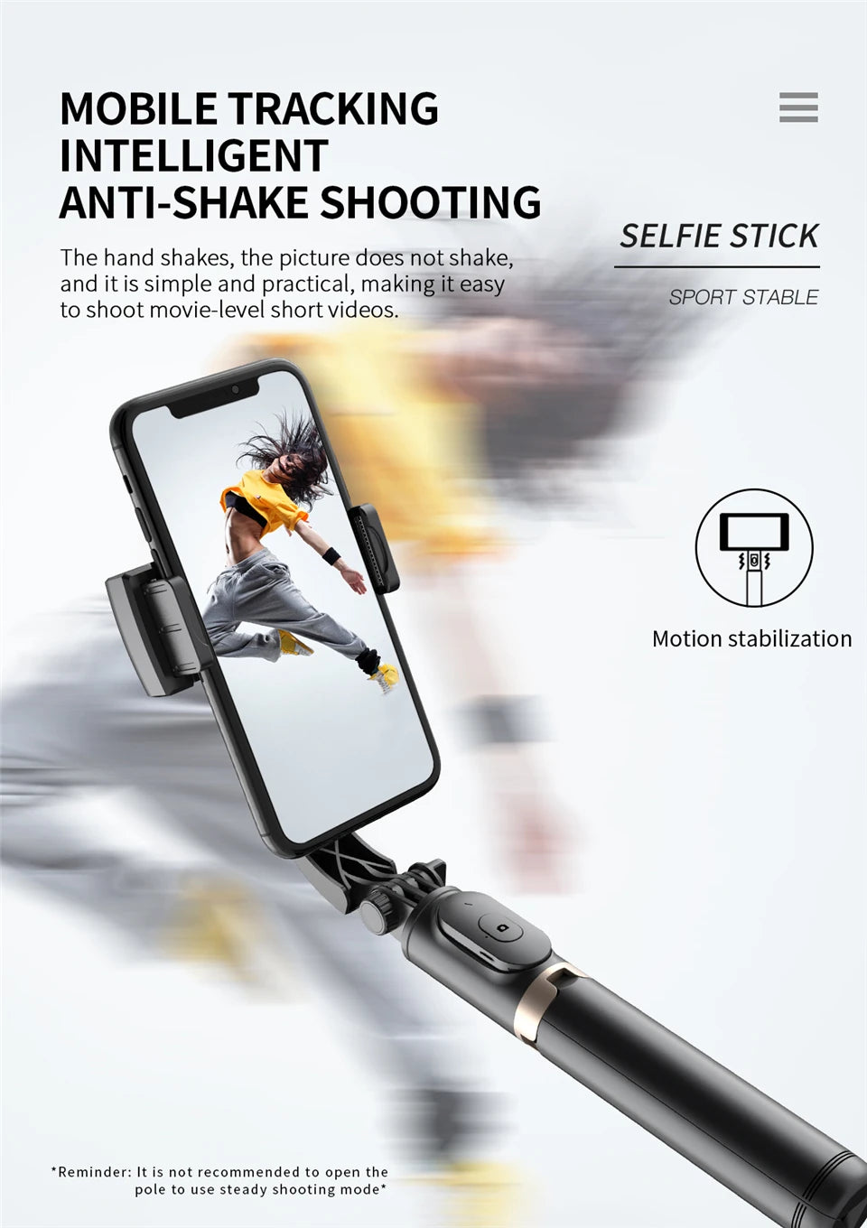 Q08 Smartphone Gimbal and Selfie Stand