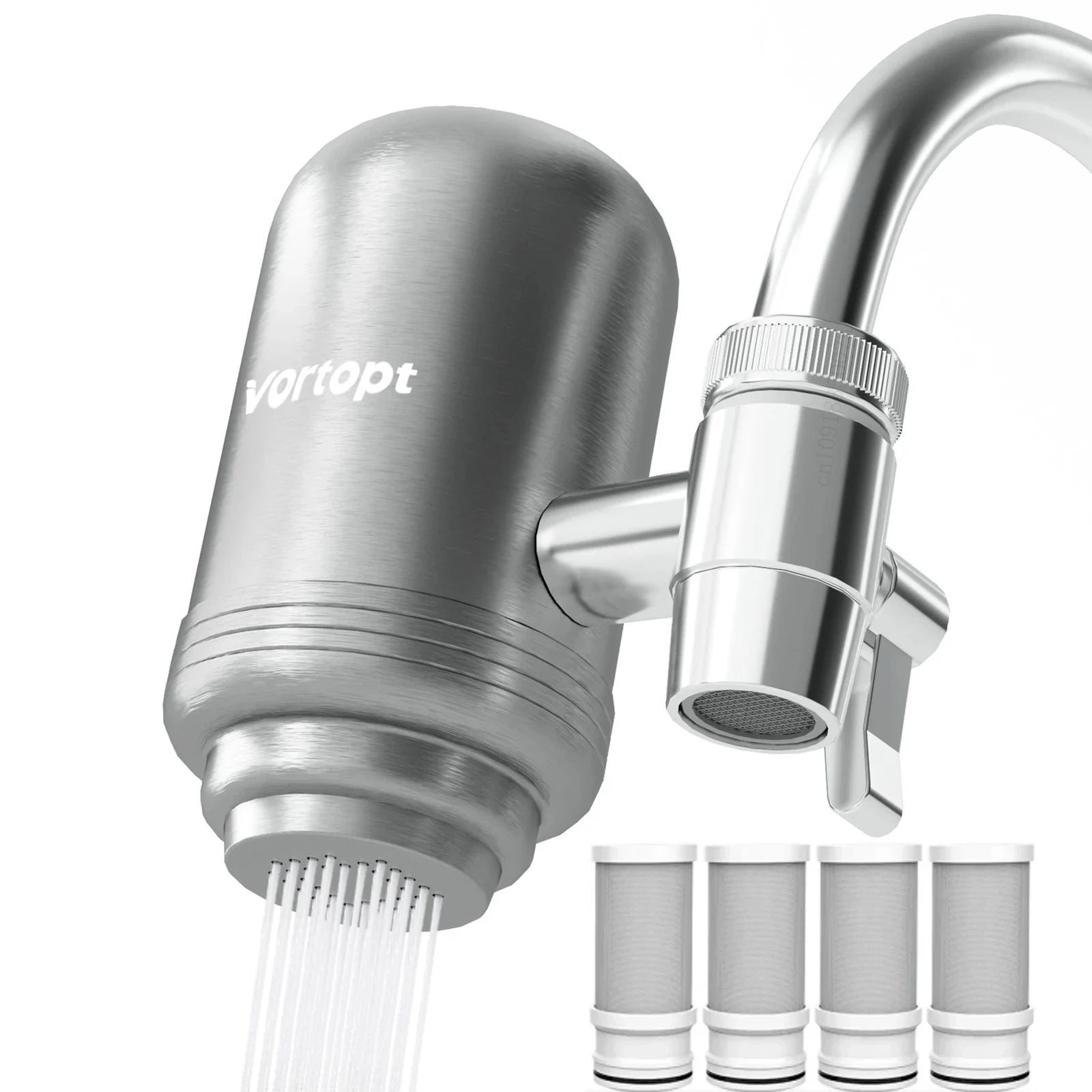 Stainless Steel Faucet Water Filter Purifier System, NSF Certified